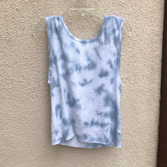 Brandy Melville Tops - steel grey tie dye ribbed tank